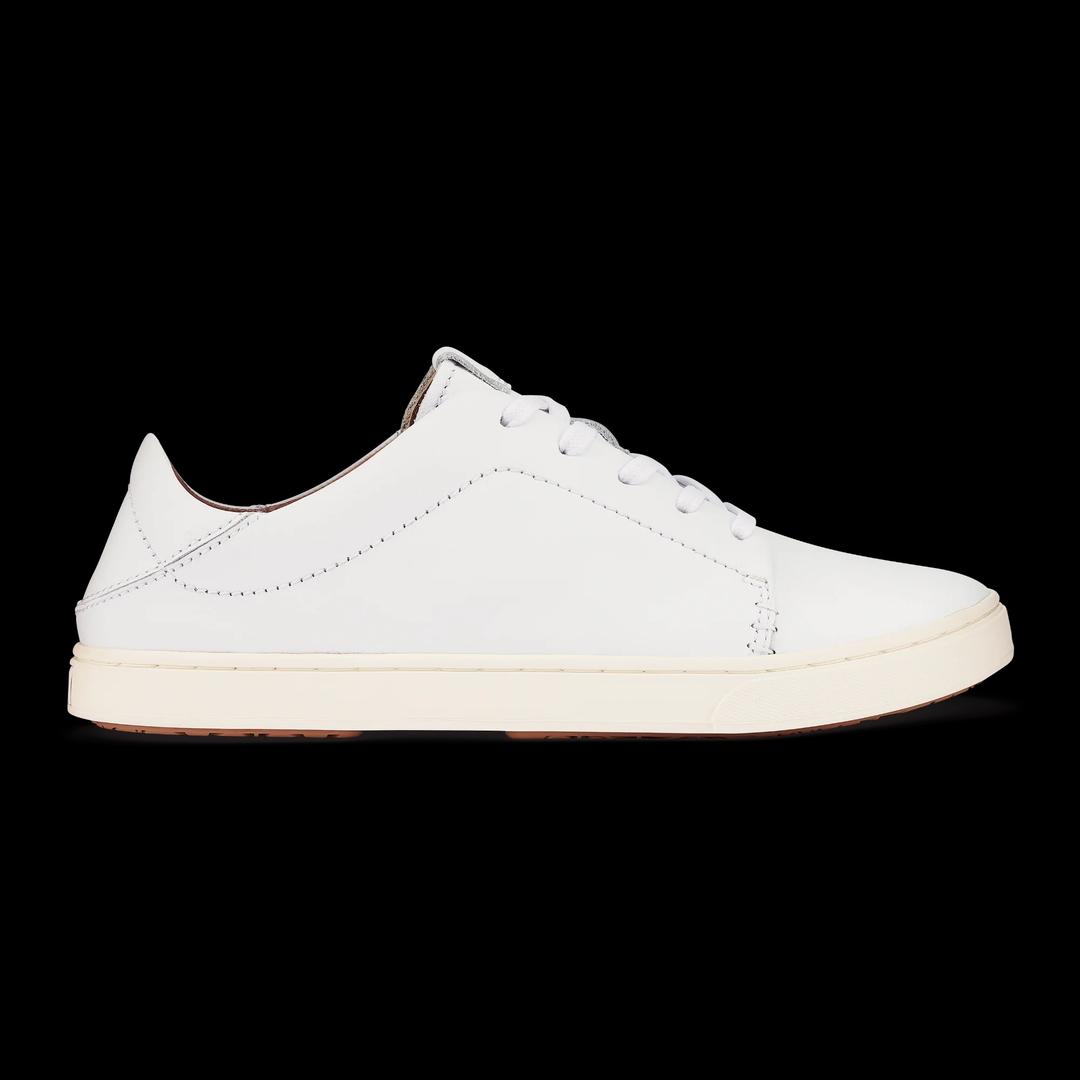 PACIFICA Men's or Kids B Chucky Sneakers - Classic White Low Top Casual Shoes with Brown Heel Detail, Size 13