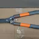 Garden Hedge Shears, Manual hedge Clippers for Shaping Shrubs and Trimming Bushes. Hedge Clippers & Shears made with Durable Carbon Steel Blades, Shock-Absorbing Bumpers and Comfort Grips., 21 inches