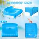 Threehoney 2 Pcs Poolside Chairs for Edge of Pool Portable Outdoor Chair for Poolside Pool Chair with Built in Lip for Camping, Picnic, Swimming, Beach Accessories