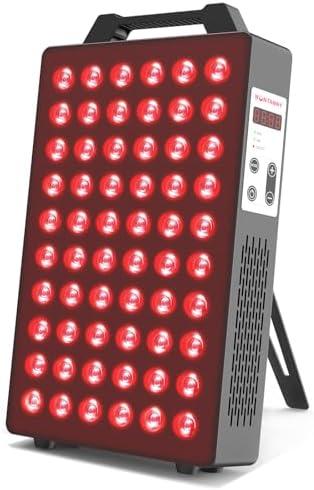 BONTANNY Red Light Therapy, 660nm 850nm 2-Wavelength Red Near Infrared Light Device with 60 Dual Chip Clinical Grade LEDs, Remote Control, Timer for Face, Body, Skin, Pain Relief, BO-300 (Black)