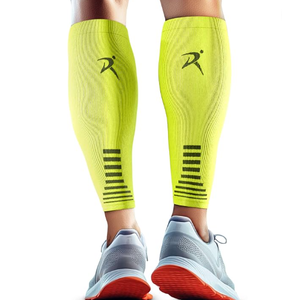 Calf Compression Sleeves for Men & Women - Sports, Running, Shin Splints Ideal for Sports, Running, Shin Splints & More, Medium, Neon Yellow