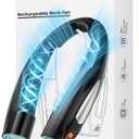 AI Neck Fan, 6 Speeds Adjustable Portable Personal Fan Rechargeable, Faster Cooling Wearable Fan, Ultra Quiet for Home, Office, Travel, Outdoor (Black)