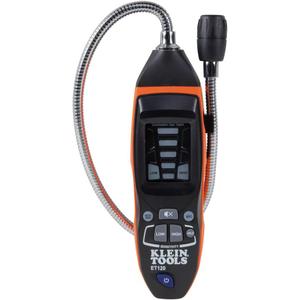 Klein Tools ET120 Gas Leak Detector, Combustible Gas Leak Tester with 18-Inch Gooseneck Has Range 50 - 10,000 ppm, Includes Pouch, Batteries