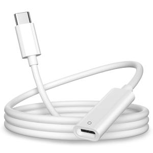 USB-C Pencil 1st Generation Adapter 3.3 FT Charging Cable for Apple Pencil Pen 1st Gen Match iPad 10 11 for iPad (A16) Bluetooth Pairing Type C Charger Male to Female Lightning iPencil Connector Cord