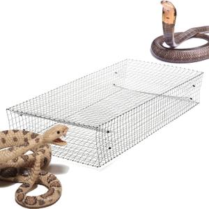Large Dual Entrance Humane Snake Trap - Catches and Release All Kinds of Snakes - Reusable!