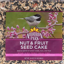 Audubon Park Nut & Fruit Snack Stack Wild Bird Food, Bird Seed Cake for Outside Feeders