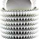2 x Foil Cupcake Liners Baking Cups Paper Standard Silver, 200 Pack