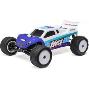Losi 1/18 Mini-T 2.0 2S 2 Wheel Drive RTR Brushless Stadium Truck Battery & Charger Included Blue LOS-1056T2 