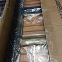 3 Step Ladder,Folding Step Stool with Aluminum Wide Pedal& Convenient Handgrip,330lbs Capacity Steel Ladder for Household and Office(Black &Woodgrain)