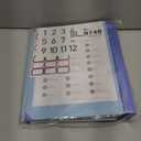 Important Document Organizer, Personal Binder Organizer with Labels The Folio in Case I Die Binder Accordion File Stylish Binders for Storing Papers Certificates Passports Letters(Bule)