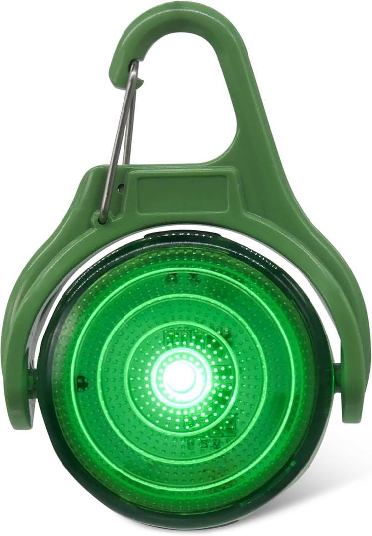 Rechargeable Safety Light | Water Reistant Bright LED Clip-On Flashing Light for Dog Walking, Running and Outdoor Activities (Green) Rechargeable Safety Light | Water Reistant Bright LED Clip-On Flashing Light for Dog Walking, Running and Outdoor Activities (Green)