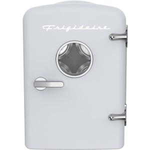 Frigidaire EFMIS171 Retro Mini Portable Personal Fridge - Ideal for Home, Office or Dorm - Includes Carrying Handle, AC/DC Wall/Car Charger (White)