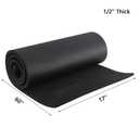 Artilife Closed Cell Foam Roll, Easy to Cut into Foam Sheets & Foam Pads for Sound Insulation, Cushion & DIY Projects, Black (1/2" T x 17" W x 60" L)