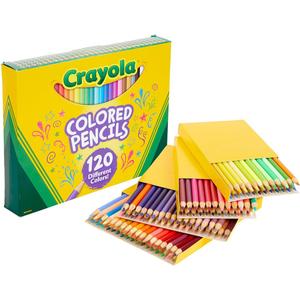 Crayola Colored Pencils Set for Kids (120ct), Bulk Art Supplies for Kids, Back to School Essentials, Teacher Classroom Must Haves, Coloring Book Pencils