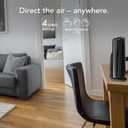 Vornado Duo Small Room Tower Air Circulator Fan, Black, 14 In.