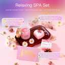 Happy Birthday Gifts for Women, Girls, Pink Birthday Gift Basket for Women, Birthday Gifts Basket for Her, Mom, Sister, Best Friend, Wife, Girlfriend, Coworker, Floral Daisy Glass Cup