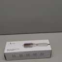 Aima Beauty 4 in 1 Worldwide Travel Hot Air Brush Dual Voltage Blowout Brush Oval Shape 110V-120V/220V-240V Straightener Blow Dryer Brush Ionic Lock Moisture Gift 360° Swivel Cord Champagne Silver