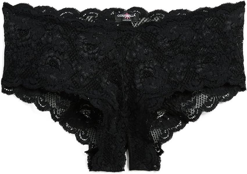 Cosabella Women's Never Say Never Naughtie Low Rise Hotpants (Medium-Large, Black)