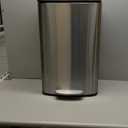 Garbage Can Rectangular Trash Can with Soft-Close Foot Pedal for Bathroom Living Room Wastepaper Basket(Large)