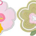 Flower-Shaped Silicone Bathtub Drain Cover 2 Packs - Tub Stopper Drain Stopper for Bathroom, Toddler Bath Essentials, Bathtub Accessories (Pink+green)