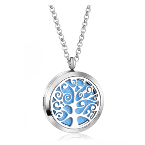 Aromatherapy Necklace Stainless Steel Aromatherapy Pendant Perfume Box Necklace Sweater Chain