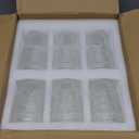 Vintage Drinking Glasses Set of 12, Textured Clear Striped Glass Cups-6 Highball Glasses 13oz & 6 Rocks Glasses 10oz, Ribbed Glassware Set, Mojito Cups, Cocktail Glass, Iced Coffee Cup