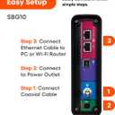 Arris (SBG10) - Cable Modem Router Combo - DOCSIS 3.0 16 x 4 Gigabit & AC1600 WiFi, [Check with Your Provider for Compatibility] 400 Mbps Max Internet Speeds