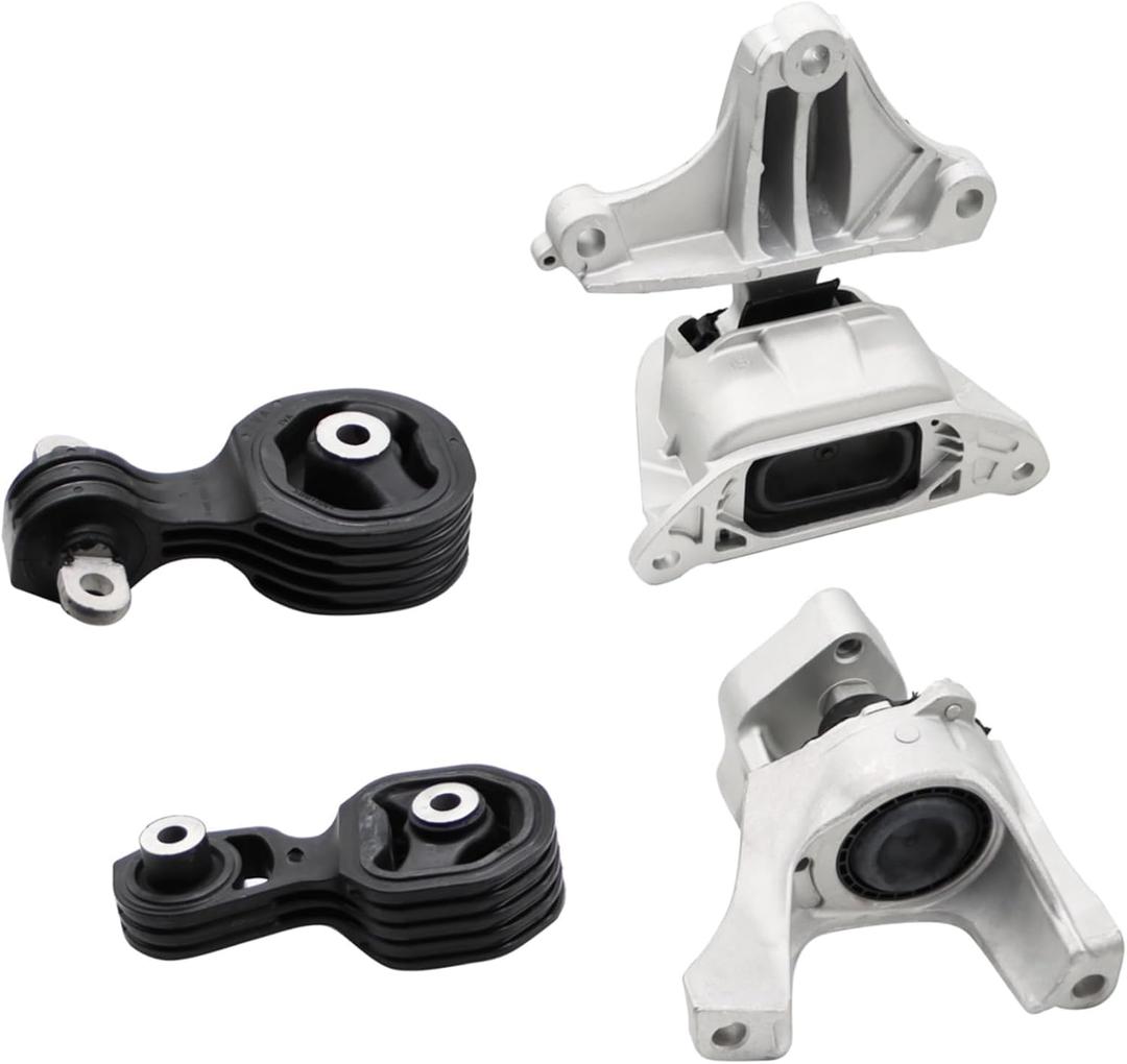 Engine Motor Mount and Automatic Transmission Mount Set Compatible with Accord 1.5L Turbo Auto CVT 2018-2022 Replace A65128 A65109 A65112 A65126