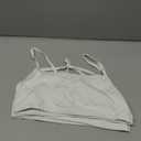 Hanes Women's String Bralette Pack, 3-Pack, Cotton Sports Bralette Bras for Women, Solid or Assorted Wireless Bras (White/White/White, S)