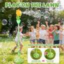 Automatic Flower Bubble Machine for Kid,Rechargeable Sun Flower Bubble Maker with Lights for Parties, 28in to 41in Adjustment Height Bubble Machine for Toddlers,Idea for Outdoor Wedding Birthday Gift