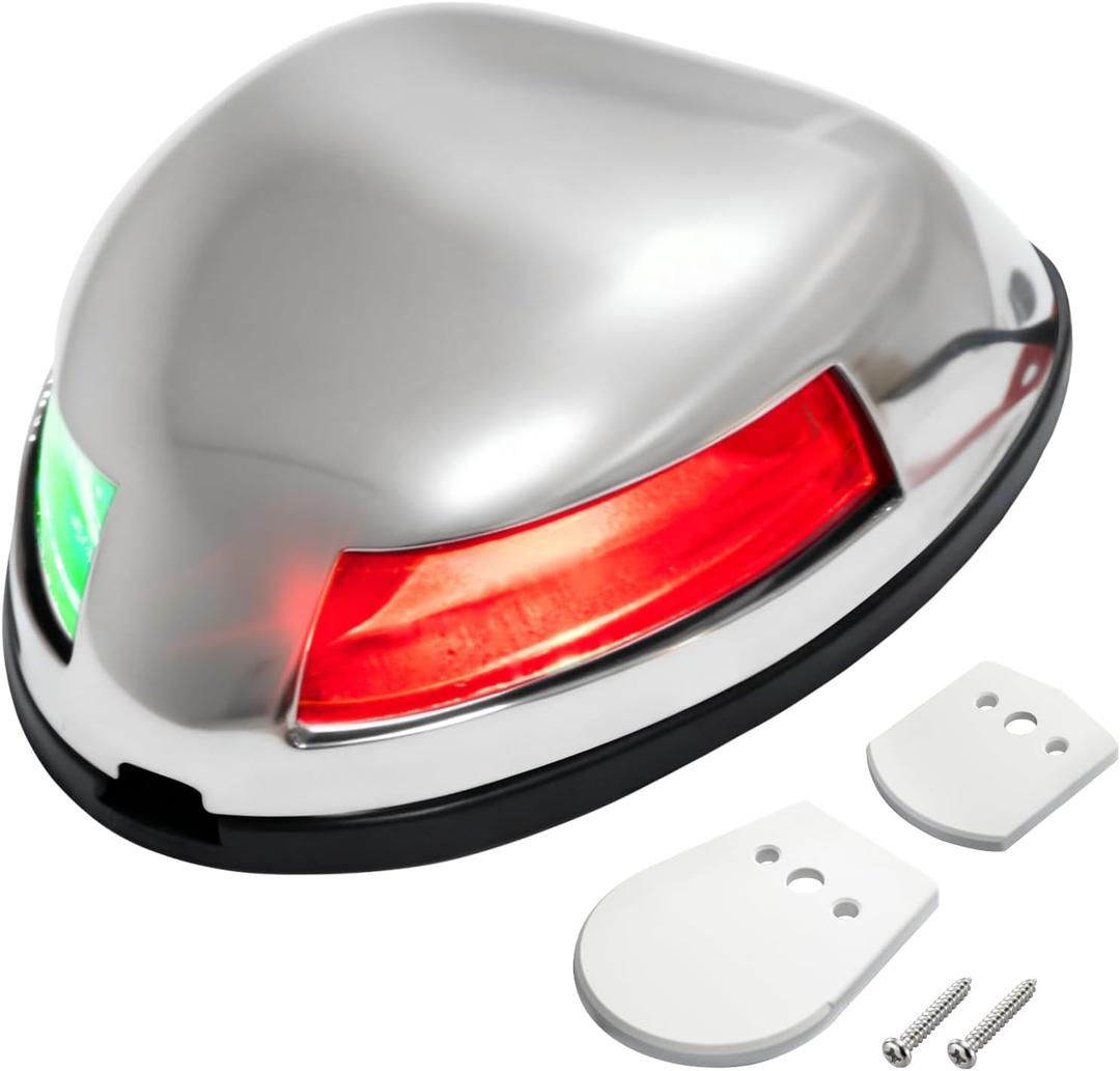 Bow Lights for Boats LED, Boat Navigation Lights, 12V Waterproof USCG Marine Navigation Lights for Pontoon, Yacht, Jon Boat, Speedboat. Small boat