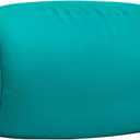 Squish Bean Bed Microbead Pillow Bolster Tube Body Pillow Smooth Cool Touch Fabric Neck & Back Support Throw Travel Pillow Fun Colors (Green Spring)