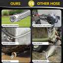 200 ft Stainless Steel Garden Hose - 2026 New Upgraded Metal Water hose - Flexible Water Hoses Pipes with Latex Core, 3/4" Solid Brass Connector - No-Expandable Watering Garden Hoses