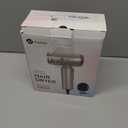 slopehill Dual Voltage Travel Mini Hair Dryer, Lightweight Ionic Blow Dryer, Professional Fast Drying, Compact Portabe Quiet Hairdryer with Magnetic Diffuser for Women, International European 100-240V (Stone)