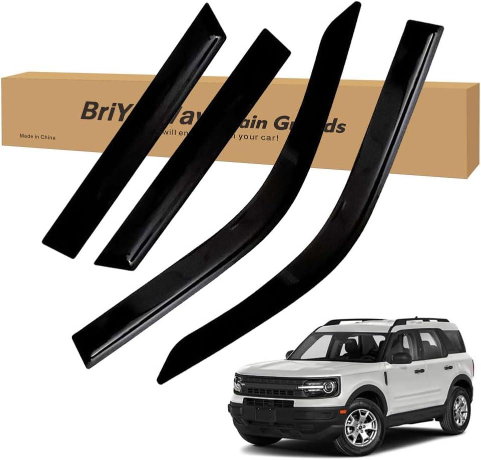 Vent Shades Rain Guards for Ford Bronco Sport 2021 2022 2023 2024 Accessories, for Ford Bronco Sport Window Deflectors Window Visors