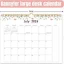 10 x Gannyfer 2026 Wall Calendar, 18-Month Calendar 2026-2027, Use from Jan 2026 to Jun 2027, Large Wall Calendar 2026, 14" x 11", Wall Planner for Your Family, School or Office (3 Stickers Included)