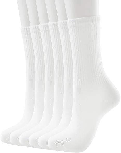 Womens Crew Socks 9 Pairs Pack Size 6-11