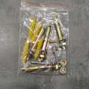 20" Gold Crystal Fandelier Ceiling Fan with Light, Mid-Century Chandelier Ceiling Fan with Light Remote Control, 6 Speeds for Bedroom, Nursery, Living Room