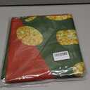 ROCKY&CHAO Christmas Garage Door Cover with Sparkling Night-Time Effect, 6x13ft Red & Green Holiday Banner for Single/Double Garage, Outdoor Christmas Decorations, Weather-Resistant Polyester Fabric