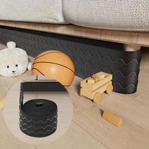 Babenest 156" x 3" Under Couch Blocker, Adjustable Long Elastic Sofa Blocker to Prevent Kids, Pet, Toys, Strap Barrier Couch Guards for Bottom Standard Sofa, Bed & Furniture