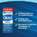 Colace Stool Softener 100 mg, 100 Capsules, Constipation Relief, Docusate Sodium, Gentle Docusate, Stimulant-Free, Regular Strength, #1 Doctor Recommended Stool Softener Brand