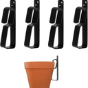 Terracotta Pots Hangers, 4-9Inch Hanging Flower Pot Brackets for Outside, Plant Pot Clips, 4 Packs