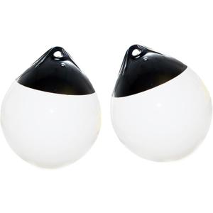 X-Haibei Pair of Boat Fenders Ball Round Anchor Buoy, Dock Bumper Ball Inflatable Vinyl Shield Protection Marine Mooring Buoys