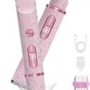 2-in-1 Women's Electric Shaver & Bikini Trimmer  IPX7 Waterproof for Face, Legs, Underarms  Wet/Dry Use  Cordless Hair Removal for Sensitive Skin (Pink)