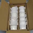 MALACASA Mini Ramekins 2 oz set of 24, Ramiken, Ceramic Creme Brulee Ramekins, White Custard Cups, Small Dipping Bowls for Kitchen Serving Sauce Condiments, Dishwasher Oven Safe, Series RAMEKIN.DISH (1.5 OZ)