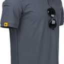 V VALANCH Mens Polo Shirts Short Sleeve Moisture Wicking Golf Polo Athletic Collared Shirt Tennis T-Shirt Tops (4X-Large)