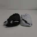 Ruisita 3 Piece Set Picnic Table Cover with Bench Covers Black Vinyl Fitted Picnic Table Covers with Elastic Edges Waterproof Rectangle Patio Tablecloth for Outdoor Camping, 72 Inches