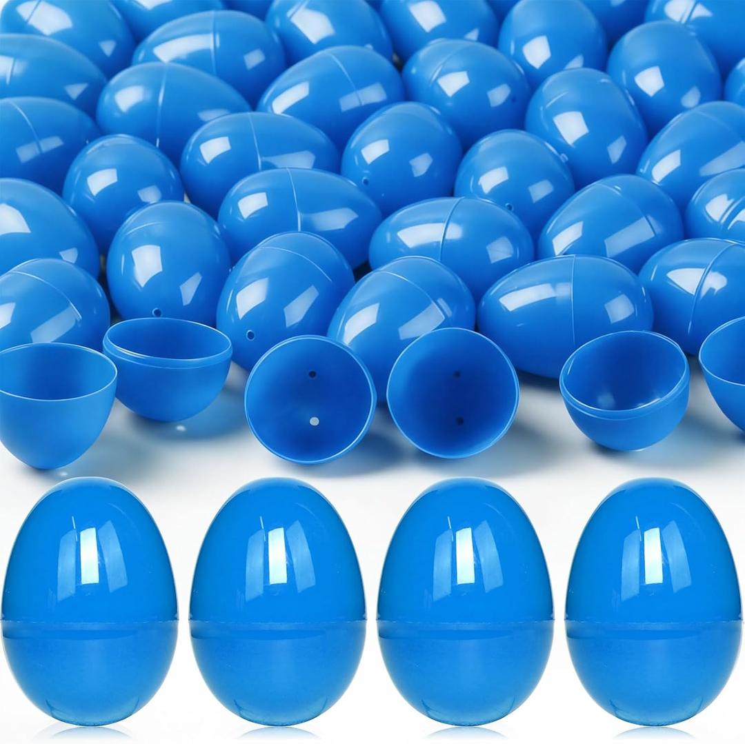 30Pcs Easter Eggs,2.36" Plastic Empty Fillable Easter Eggs for Easter Filling Easter Hunt,Easter Themed,Basket Stuffers Fillers Crafts Party Favor(Blue)