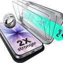 ESR 3 Pack of iPhone 17/iPhone 16 Pro Screen Protector, Military-Grade Shatterproof, 9H Hardness, Full Coverage Tempered Glass with Ultra Fit Tray