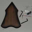 Sword Plaque Wall Mount Vertical Display Holder Adjustable Stand for Bow Medieval Dagger Axe (1pcs Medium Brown)